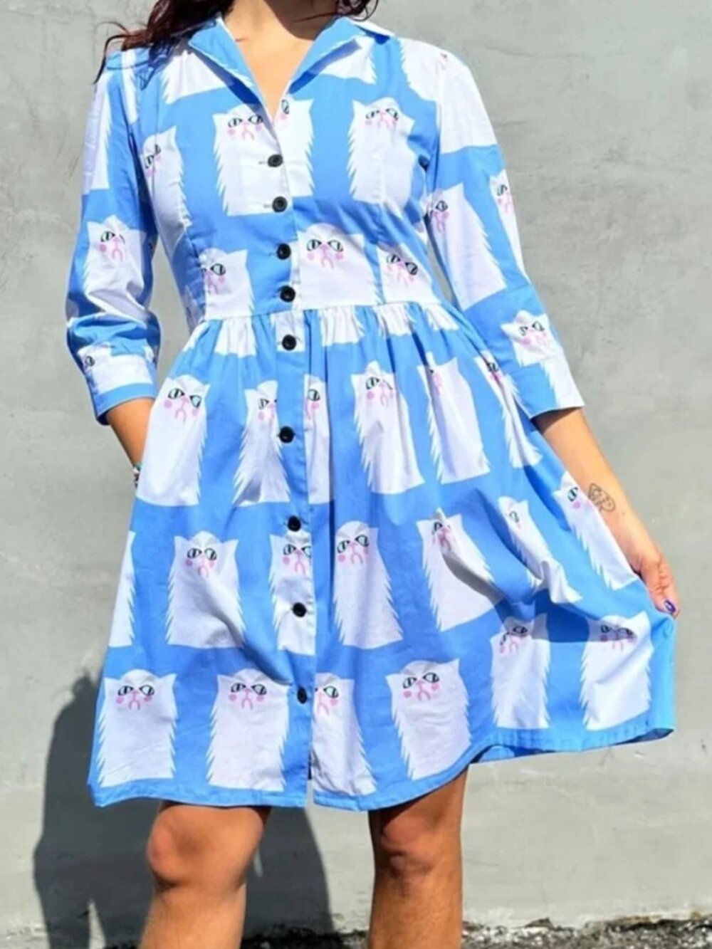 Nooworks "Grumpy Cat" Betty Dress
